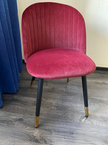 Стул на металлокаркасе Gabi 1 line light blue / black фото покупателя 127