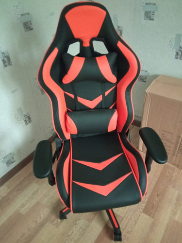 Компьютерное кресло Racer черный / красный / бежевый фото покупателя 105