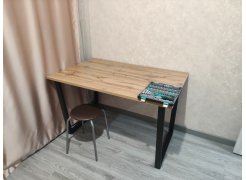 Деревянный стол Лота Лофт 120(160)х75 черный матовый / бетон светлый фото покупателя 538