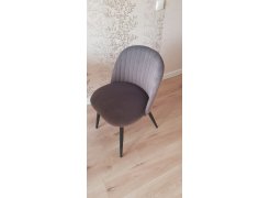 Стул на металлокаркасе Gabi 1 gray / black фото покупателя 731