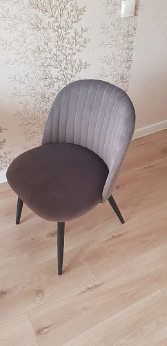 Стул на металлокаркасе Gabi 1 light purple / black фото покупателя 731