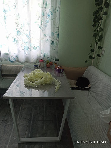 Стол раскладной Лота Лофт 120 25 мм юта / черный матовый фото покупателя 971