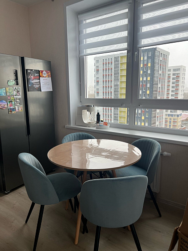 Стул на металлокаркасе Gabi 1 light purple / black фото покупателя 524