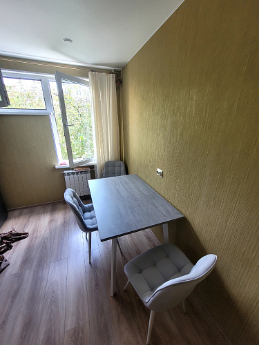 Стол Тринити Лофт 120 32 мм дуб галифакс табако / черный матовый фото покупателя 53