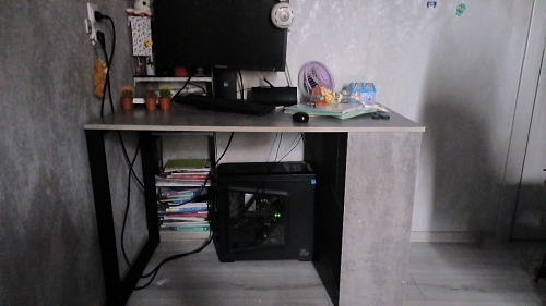 Письменный стол Битти Лофт 116х60х75 дуб делано светлый / белый матовый фото покупателя 57