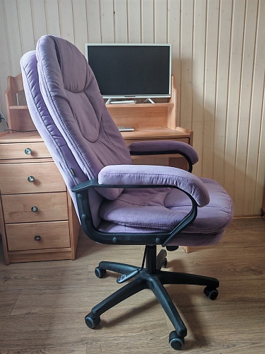 Компьютерное кресло Comfort Lux/Комфорт Люкс серый фото покупателя 7