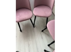 Стул на металлокаркасе Gabi 1 бежевый / черный с серебряными наконечниками фото покупателя 197