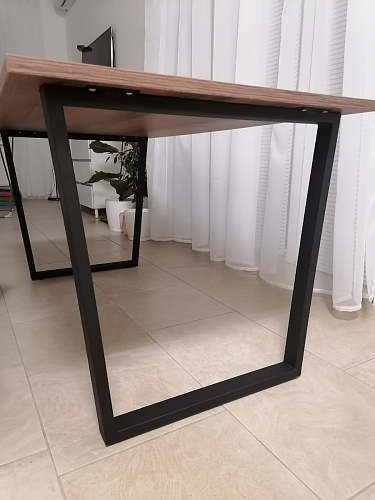 Деревянный стол Лота Лофт 140х80 дуб крафт табачный / черный матовый фото покупателя 240