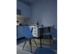 Стол Тринити Лофт 120 32 мм бетон / черный матовый фото покупателя 251