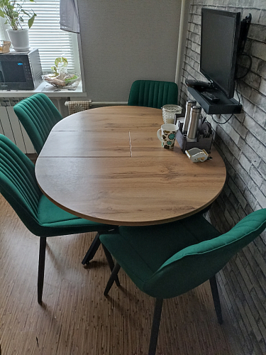 Стул на металлокаркасе Седа 360 К латте (velutto 08) / белый фото покупателя 141