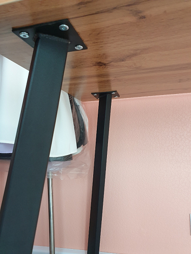 Стол Тринити Лофт 120 32 мм дуб галифакс табако / черный матовый фото покупателя 8