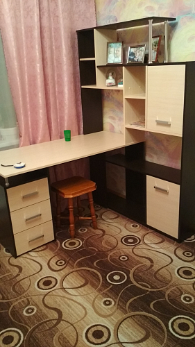 Компьютерный стол КС15 венге / дуб молочный левый фото покупателя 40