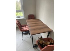 Стол Лота Лофт 140 25 мм юта / белый матовый фото покупателя 54