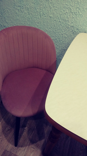 Стул на металлокаркасе Gabi dark beige / black / silver фото покупателя 165