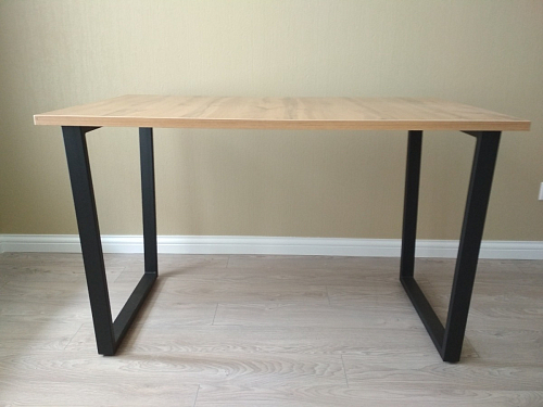 Деревянный стол Лота Лофт 120х75 белый матовый / дуб крафт золотой фото покупателя 684