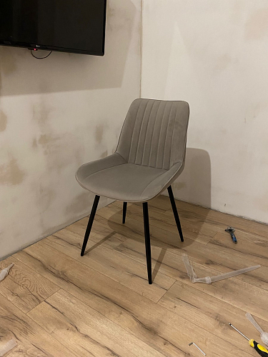 Стул на металлокаркасе Седа К кирпичный / черный фото покупателя 66