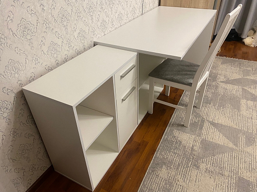 Письменный стол Лайт 03.245F белый гладкий 101 фото покупателя 104