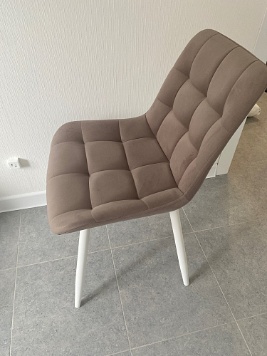 Стул на металлокаркасе Челси морская волна / черный фото покупателя 31