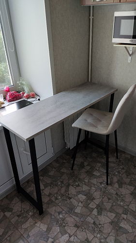 Барная стойка Дилан Лофт 120х50х90 бетон фото покупателя 118