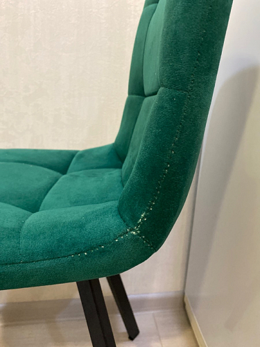 Стул на металлокаркасе Чилли синяя ткань / белый фото покупателя 795