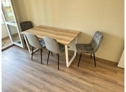 Стол Лота Лофт 140 25 мм черный матовый / бетон фото покупателя 984