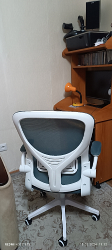 Компьютерное кресло Konfi light gray / blue / white фото покупателя 177