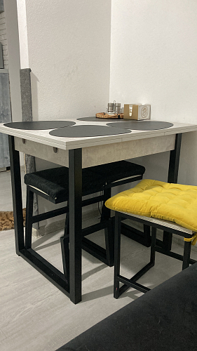 Стол Форли бетон / черный матовый фото покупателя 40