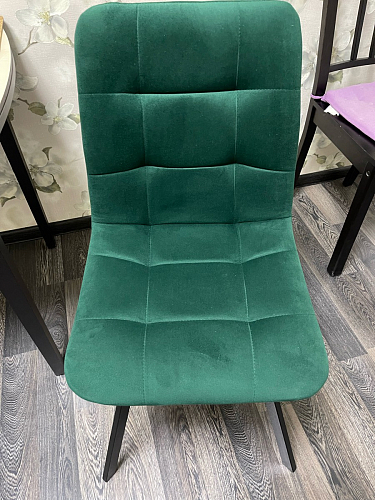 Стул на металлокаркасе Чилли синяя ткань / белый фото покупателя 1434