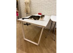 Деревянный стол Лота Лофт 120(160)х75 черный матовый / бетон светлый фото покупателя 907