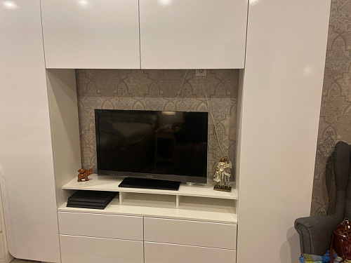 Готовая гостиная Румба белый / белый глянец  - Уцененный экземпляр фото покупателя 119