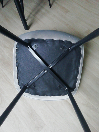 Стул на металлокаркасе Capri голубой фото покупателя 25