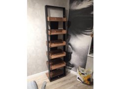 Стеллаж Nature 95 дуб табачный craft / черный фото покупателя 5