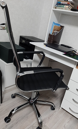 Компьютерное кресло Urban флок черное фото покупателя 1