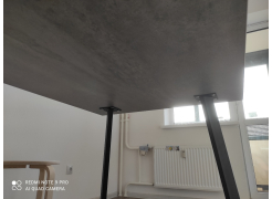 Стол Тринити Лофт 120 32 мм бетон / черный матовый фото покупателя 575