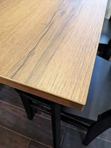 Стол Тринити Лофт 120 32 мм дуб галифакс табако / черный матовый фото покупателя 80