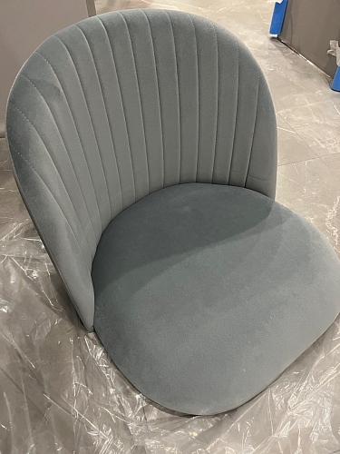 Стул на металлокаркасе Gabi dark beige / black / silver фото покупателя 534