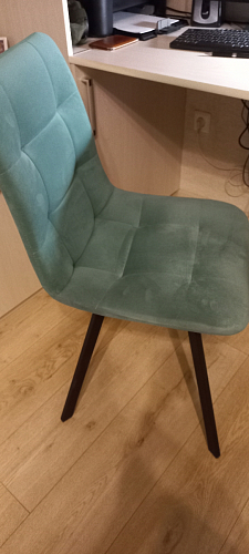 Стул на металлокаркасе Чилли зеленый / черный фото покупателя 1160