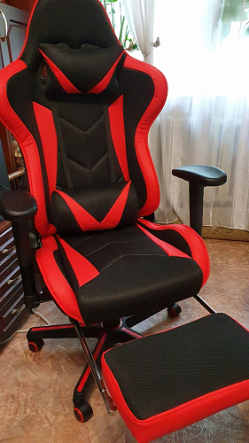 Компьютерное кресло Kano черное / красное фото покупателя 53