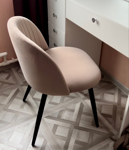 Стул на металлокаркасе Gabi 1 light purple / black фото покупателя 677