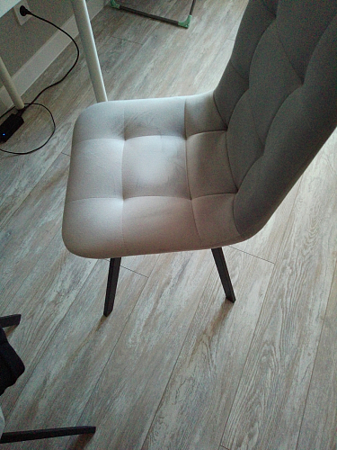 Стул на металлокаркасе Чилли синий / белый фото покупателя 713