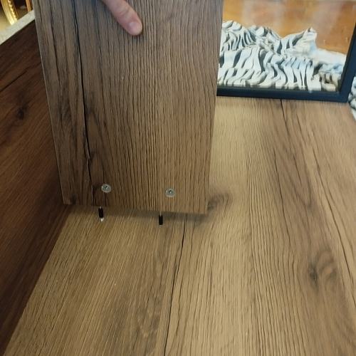 Письменный стол Клер Лофт дуб делано темный / черный матовый фото покупателя 12