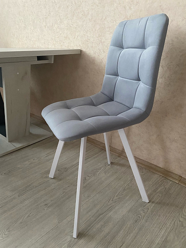 Стул на металлокаркасе Чилли синий / белый фото покупателя 1028