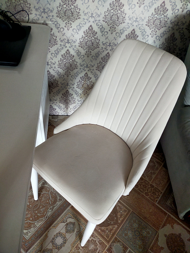 Стул на металлокаркасе Kora beige / black фото покупателя 198