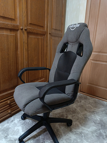 Компьютерное кресло Driver/Драйвер кожзам черный / серый фото покупателя 31