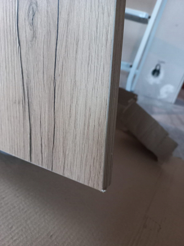 Письменный стол Битти Лофт 116х60х75 дуб вотан / белый матовый фото покупателя 54