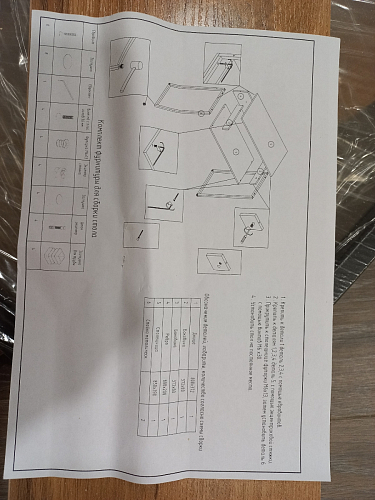 Письменный стол Лео Лофт дуб делано темный / белый матовый фото покупателя 9