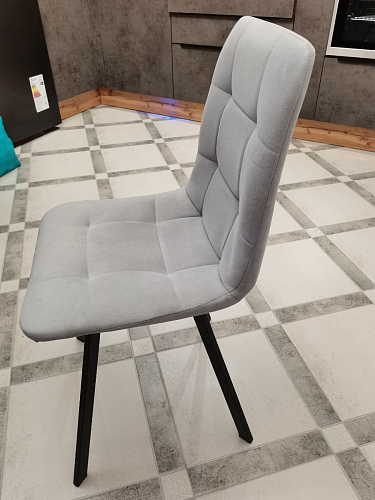 Стул на металлокаркасе Чилли светло-серый / белый каркас фото покупателя 466