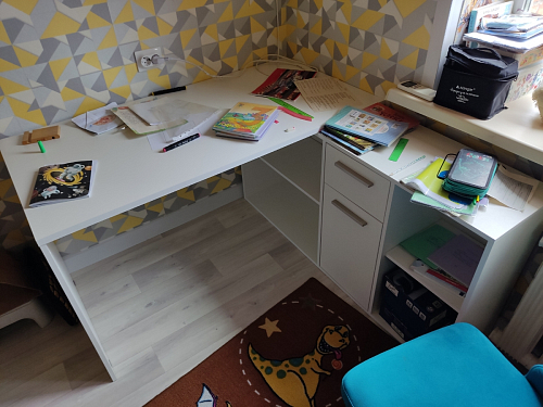 Письменный стол Лайт 03.245F белый гладкий 101 фото покупателя 131