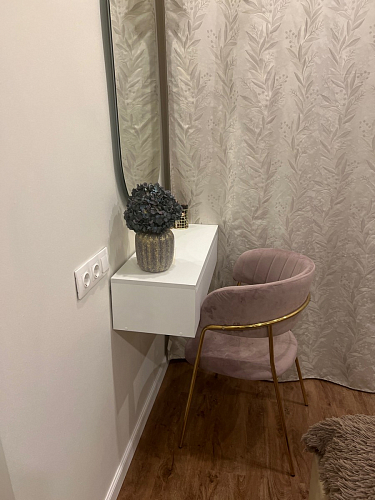 Стул на металлокаркасе Kamelia голубой / голубой / золотой фото покупателя 11