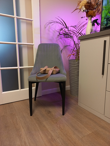 Стул на металлокаркасе Kora beige / black фото покупателя 297